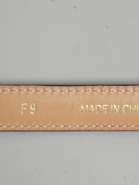 Coach New Mad Skinny LTH Belt 90151 GD/MA Large Brown Leather Belt.